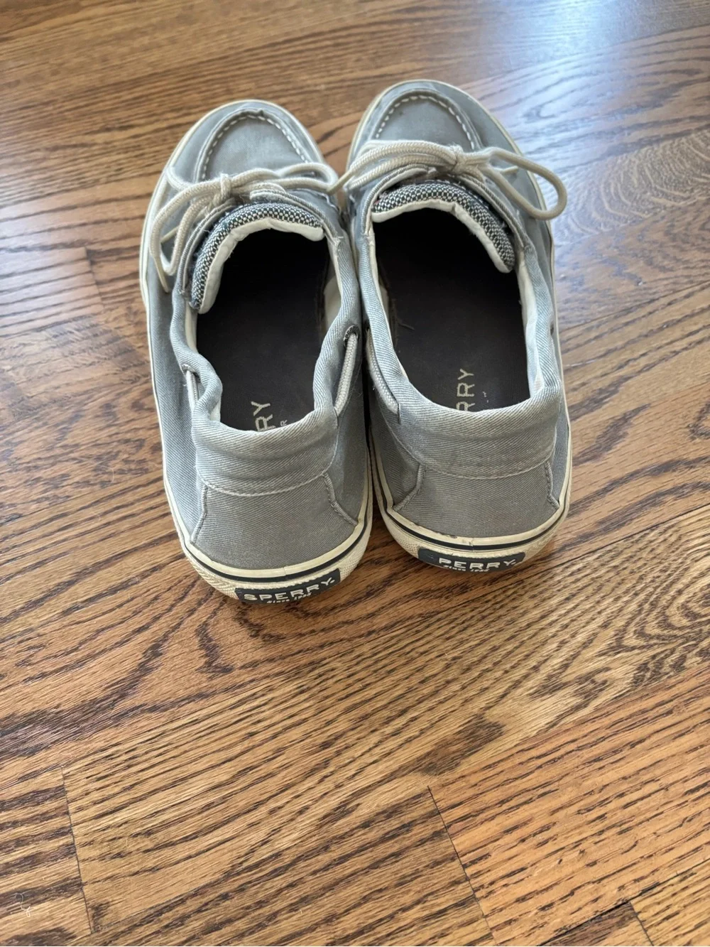Sperry Men’s Gray Canvas Classic Boat Shoes